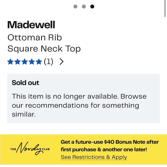 đź–¤Madewellđź–¤Ottoman Square Rib Top, size 1X - Picture 15 of 15